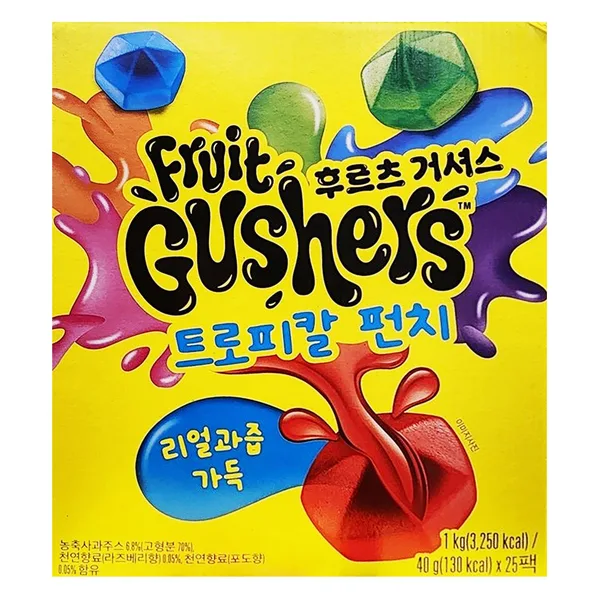 후르츠 거셔스 트로피칼 펀치 젤리 25개