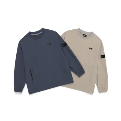 K243USW210 어드벤처 매너티 우븐 맨투맨 2종택1