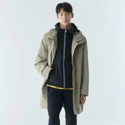 MTD 롱 후드 자켓 AIS25MOUT008BIS
