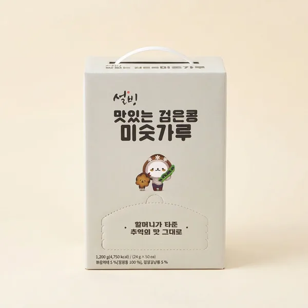 설빙 맛있는 검은콩 미숫가루, 24g, 50개입, 1박스
