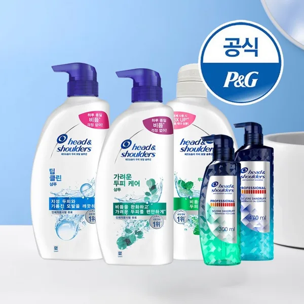 헤드앤숄더 샴푸/트리트먼트 800~850ml 3개