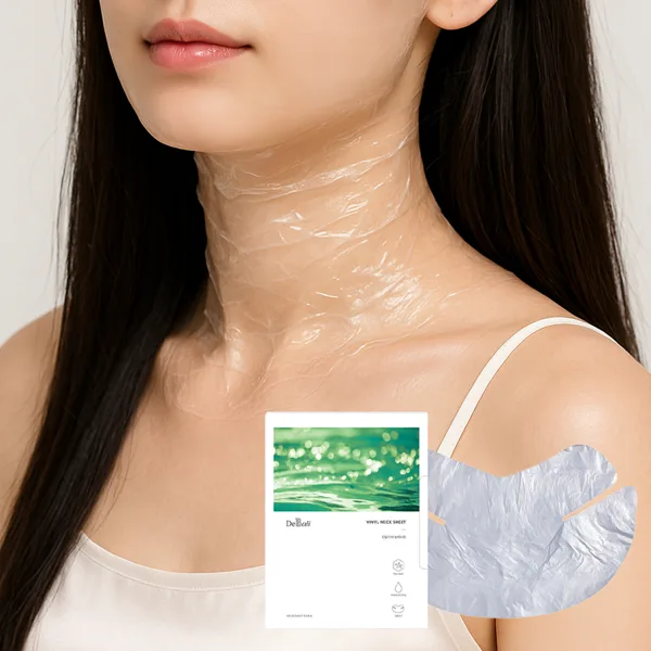 드발리 비닐목주름팩 넥마스크시트 에스테틱 피부과 율무 녹차 누룩 모델링팩, 100매, 1개