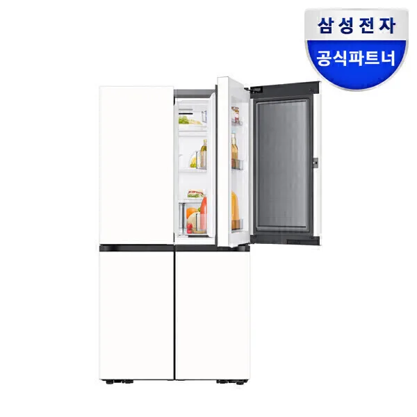삼성 비스포크 AI 냉장고 4도어 1등급 RM70F90M1ZD 푸드쇼케이스 902L