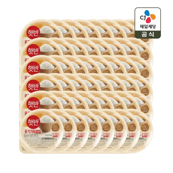 햇반 윤기가득 쌀밥 210g 24개+24개