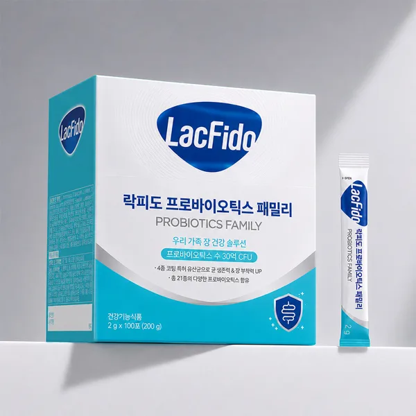 락피도 프로바이오틱스 온가족 유산균 패밀리 30억CFU 2g 100포, 1개