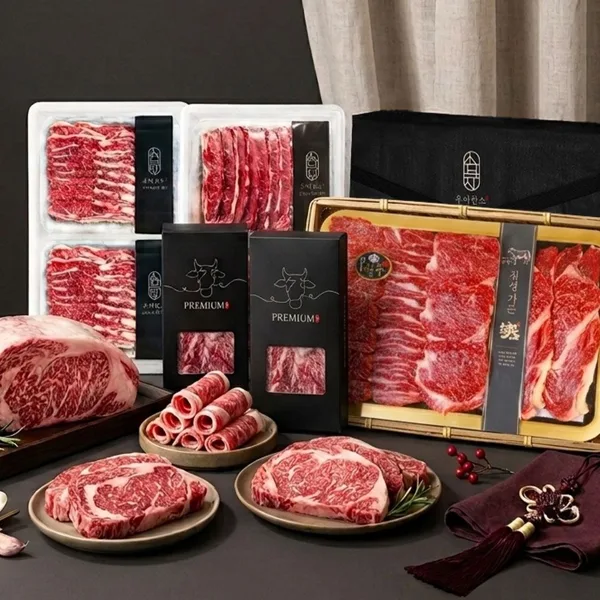 우아한소 프리미엄 LA갈비 선물세트 (2kg+2kg) 4kg