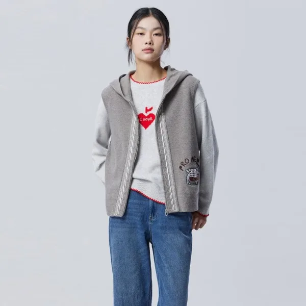 인타샤 강아지 후드 니트 베스트_BAKVF1611BG