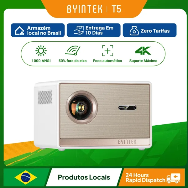 BYINTEK T5 Max 풀 HD 1080P 프로젝터 4K 안드로이드 11.0 1000ANSI WiFi 6 자동 초점 전문가용 베이스 홈 시어터