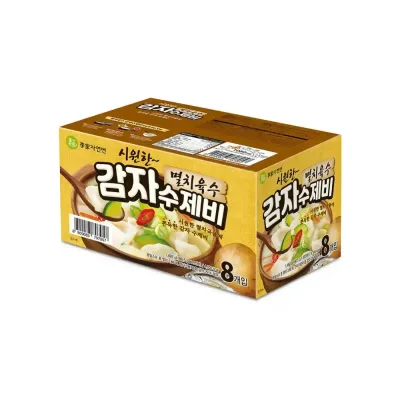 이가자연면 멸치육수 감자수제비 186.5g 8개 2박스(총 16개)