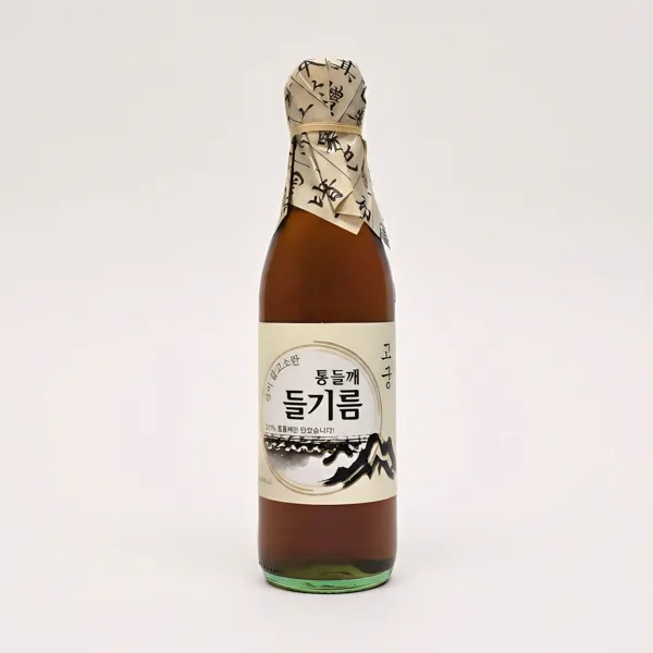 고궁 통들깨 들기름 100퍼센트, 350ml, 4개