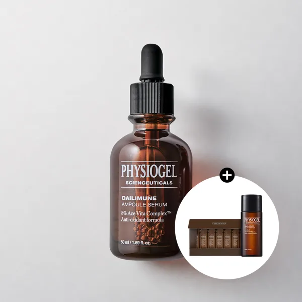피지오겔 사이언수티컬즈 데일리뮨 비타민C 항산화 앰플 50ml 1개 +(증정) 10ml + 7입키트