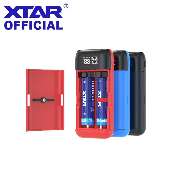 XTAR 파워뱅크 18650 배터리 충전기 PB2SL V2 QC3.0 고속 충전 21700 20700 18650 충전식 배터리