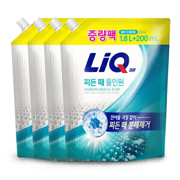리큐 찌든때 올인원 2L (1.8L+200ml) 4개 일반/드럼겸용