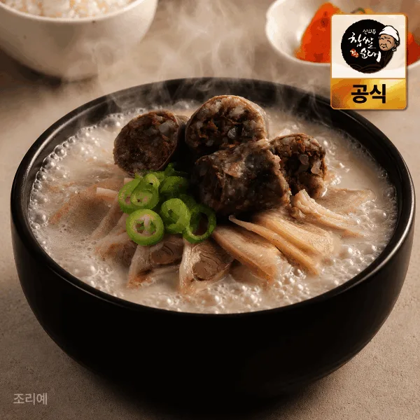 신의주찹쌀순대 순대국 담백한맛 600g 5팩