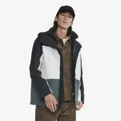 T-KIT 숏 후드 MTD 컬러블록 자켓 AIW24MOUT006DOVCB