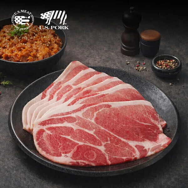 누리푸드 미국산 목살과 앞다리살 250g x 8팩 (총 2kg)