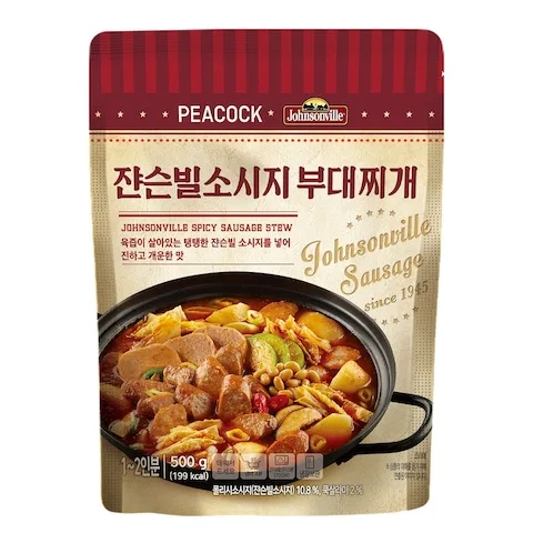 피코크 쟌슨빌 소시지 부대찌개 500g 5팩