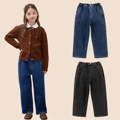 26FW 기모 커브드 데님 팬츠 (2종 택1)