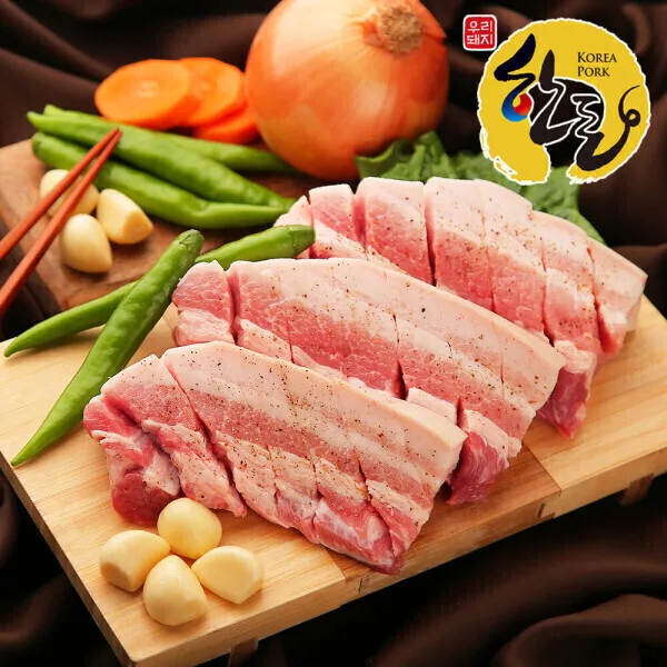 한돈 1등급 생 삼겹살 1.2kg