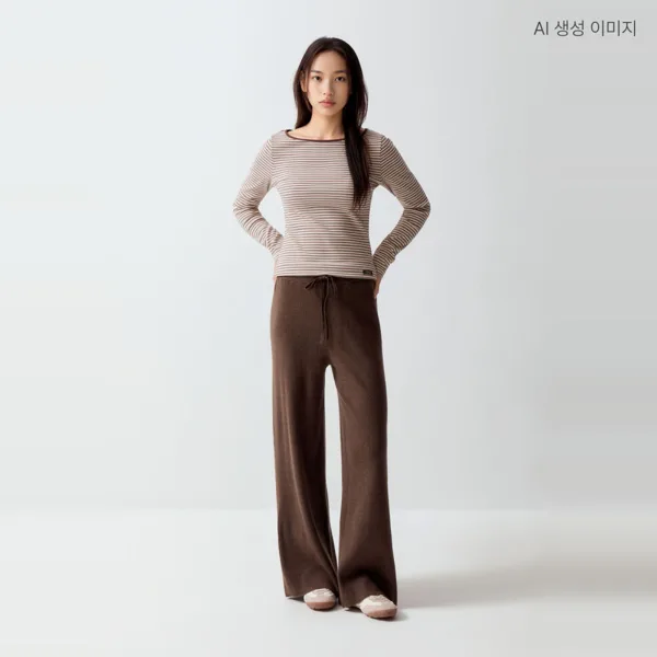 스파오 여성 니트 팬츠 SPKKG49W01