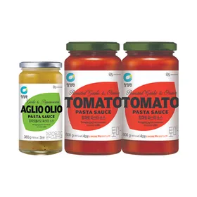청정원 알리오올리오 파스타소스 360g, 1개+토마토 파스타소스 600g, 2개