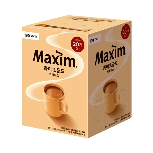 맥심 화이트골드 170T+20T 총190T