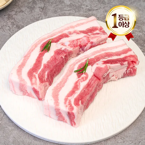 엄마네한돈 국내산 한돈 삼겹살 구이용/수육용 1kg 냉장