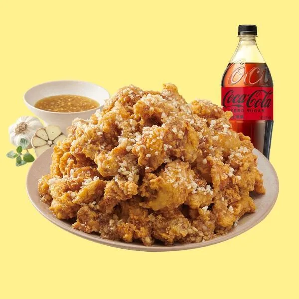 (노랑통닭) (순살/뼈)알싸한 마늘 치킨+콜라제로1.25L