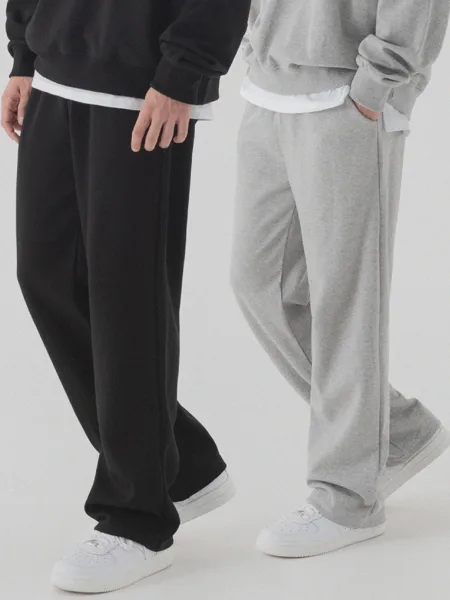 에센셜 세미 와이드 스웨트팬츠 2PACK