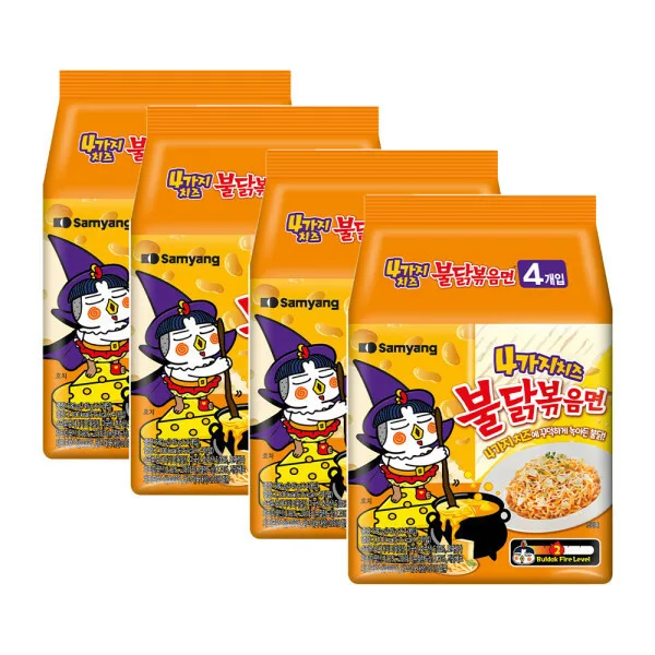 삼양 4가지치즈불닭볶음면 4개 x 4입 멀티팩