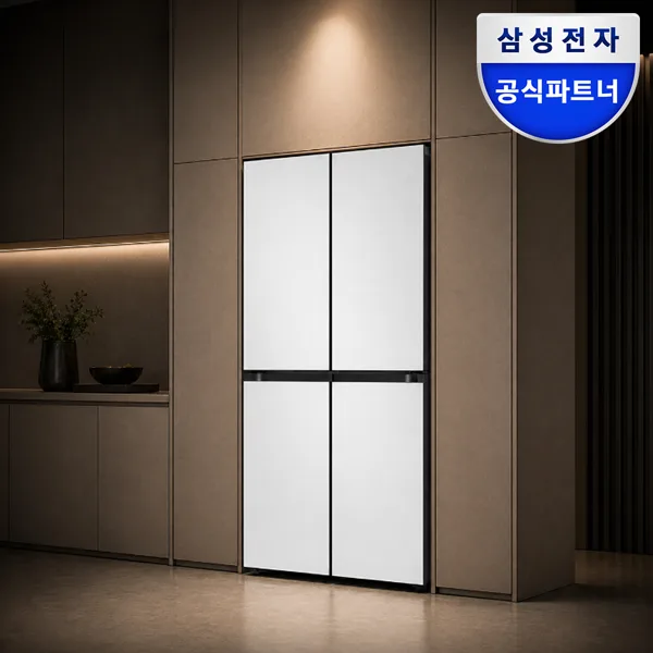 삼성 비스포크 Ai 키친핏 냉장고 4도어 640 리터 RM70F63R2A