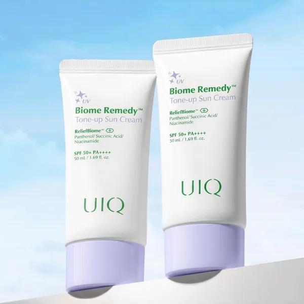 유이크 바이옴 레미디 톤업선크림 보라 50ml, 2개
