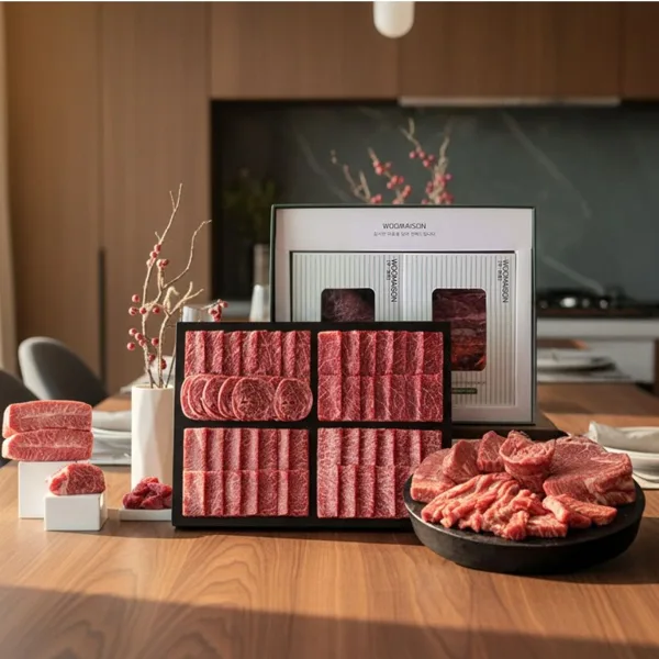 우메종 1++등급 골드세트(등심200g 살치200g 갈비300g 차돌300g)