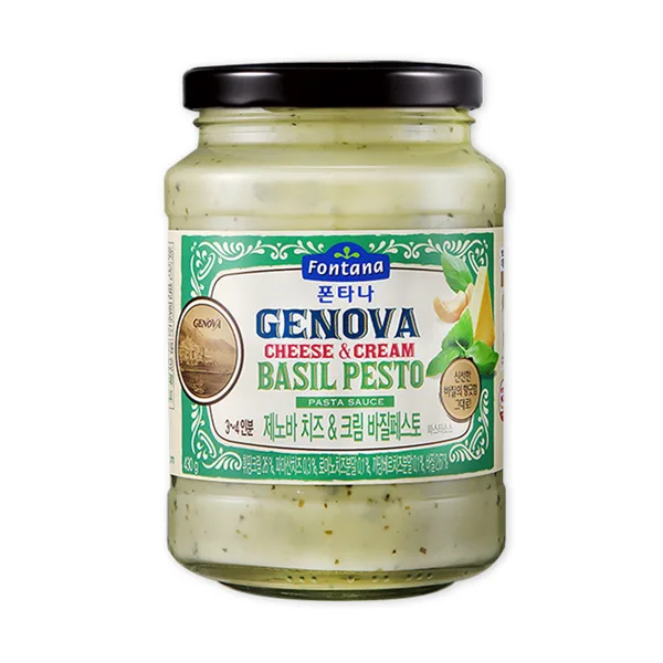 폰타나 제노바 치즈 앤드 크림 바질페스토 파스타소스 430g x 3병