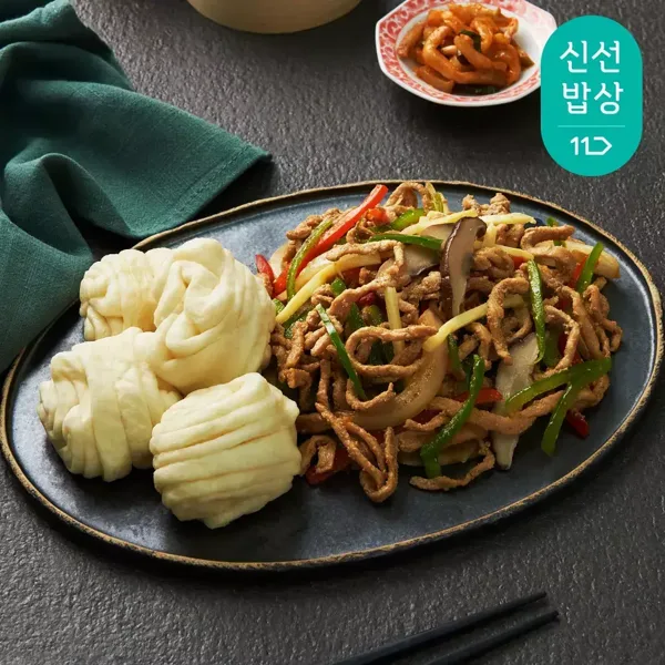 쿡솜씨 고추잡채와 꽃빵 중식당 신선야채 밀키트