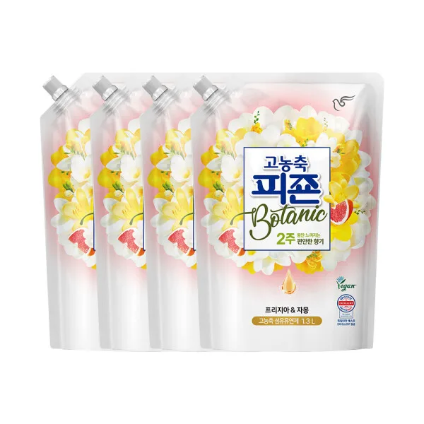 고농축피죤 보타닉 1.3L 4개 프리지아자몽