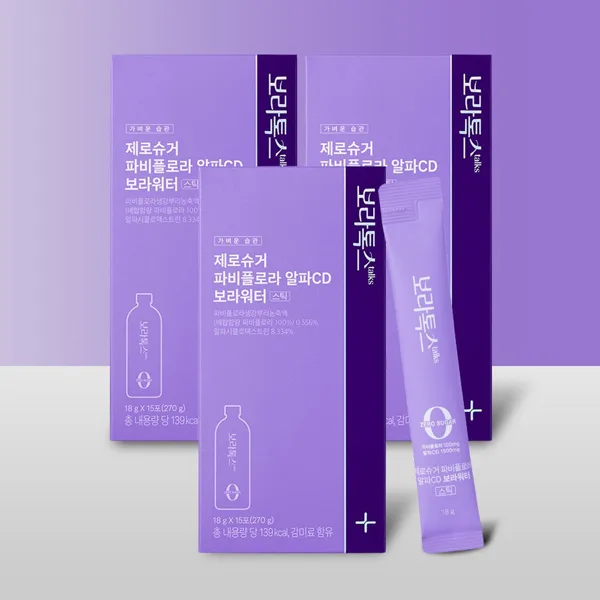 보라톡스 파비플로라 알파CD 보라워터 스틱 15포 3박스