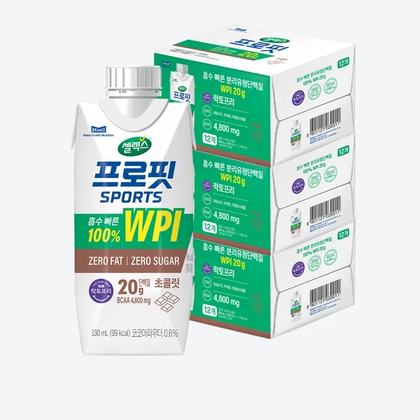 셀렉스 프로핏 스포츠 WPI 드링크 초콜릿 330ml X 36팩