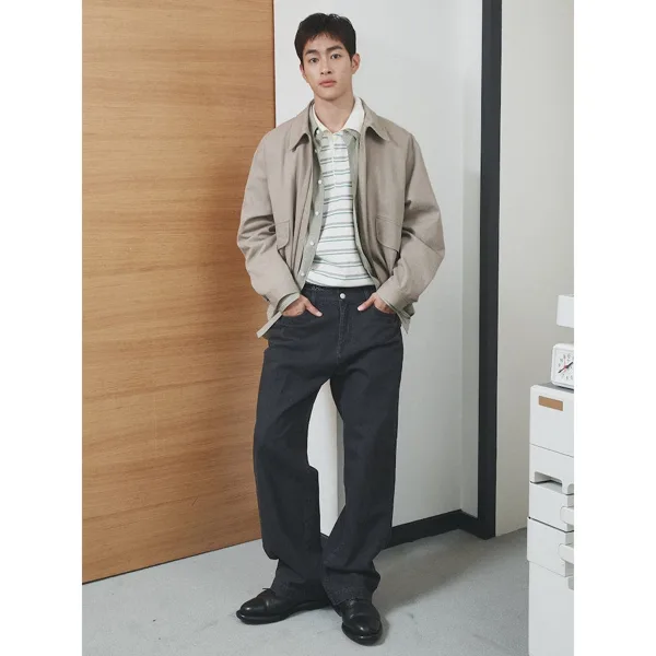 에잇세컨즈 핀턱 와이드핏 데님