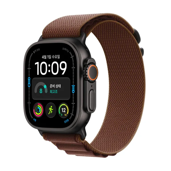 (1차 예약) 애플워치 울트라 4 셀룰러 블랙 티타늄, 49mm, 알파인 루프(S)