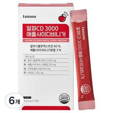 아이엠미 알파CD 3000 애플사이다비니거 14p, 70g, 6개