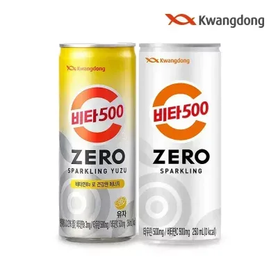 광동 비타500 혼합 (제로스파클링캔+유자스파클링캔) 250ML 48입