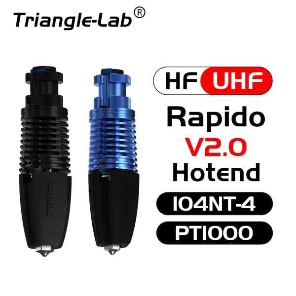 Trianglelab Phaetus RAPIDO HOTEND 2 고유량 RAPIDO V2 104GT-2/PT1000 VORON DDE DDB 압출기 Ender3 V2 CR10 V3 115W용