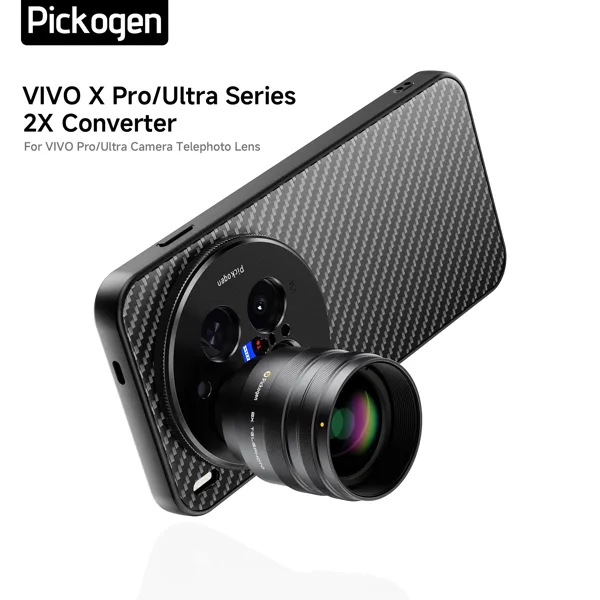 피코젠 2X 휴대폰 카메라 망원렌즈 컨버터, 240mm 텔레컨버터 (폰케이스 포함) vivo X300 pro/X200 ultra용