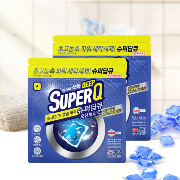 슈퍼딥큐 캡슐세제 42X4 총 168개입