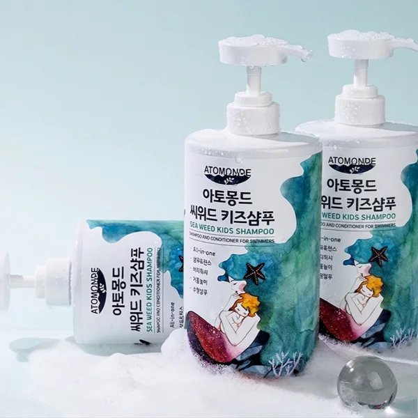 아토몽드 키즈샴푸, 어린이, 약산성, 1000ml, 3개