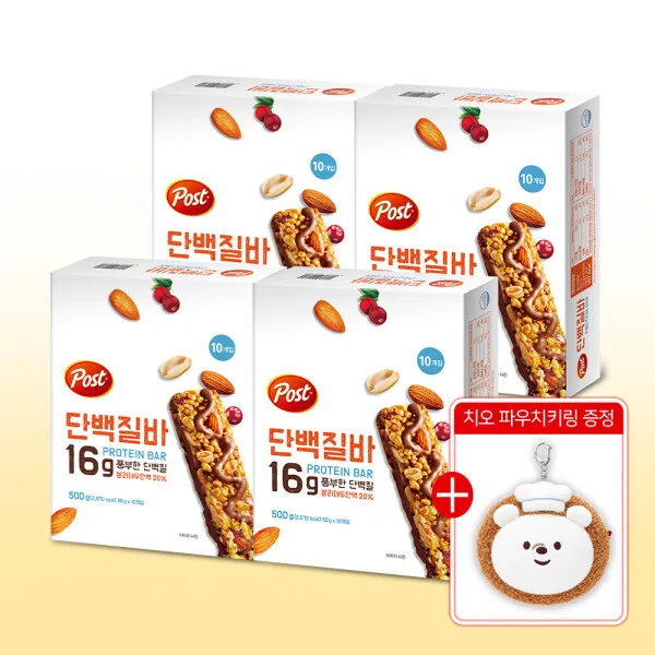 포스트 단백질바 500g X 4개