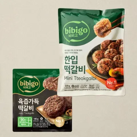 비비고 한입떡갈비 320g+육즙가득 떡갈비 140g(총 2개)