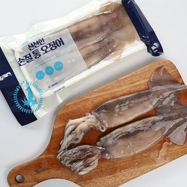 자연산 손질 통오징어 320g x 3팩 (6마리)