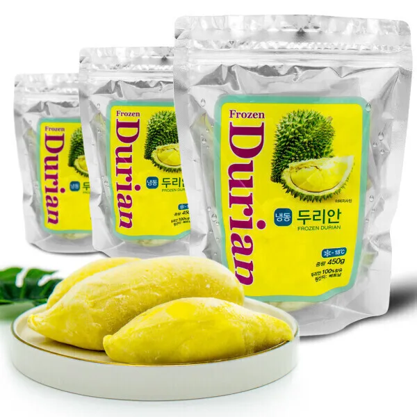 신정푸드 껍질 손질된 열대과일 고당도 냉동 두리안 450g 3개